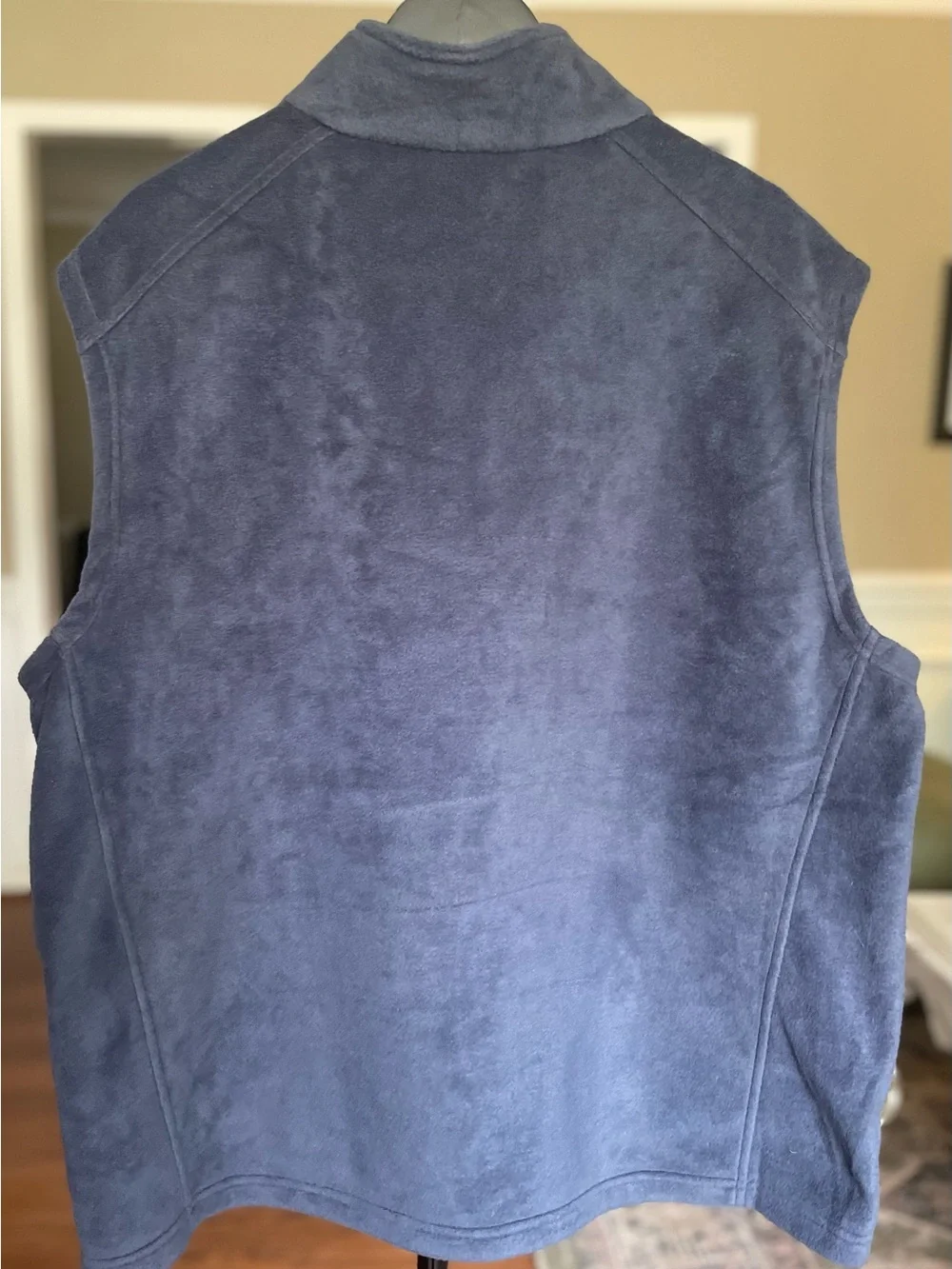 Columbia Charcoal Gray Full-Zip Fleece Vest, Size L